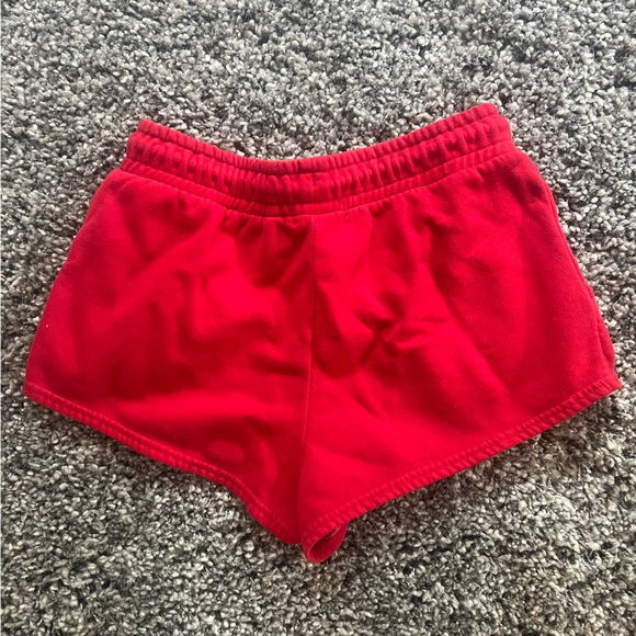 Carmar ripped red sweatshorts size small - Picture 2 of 2